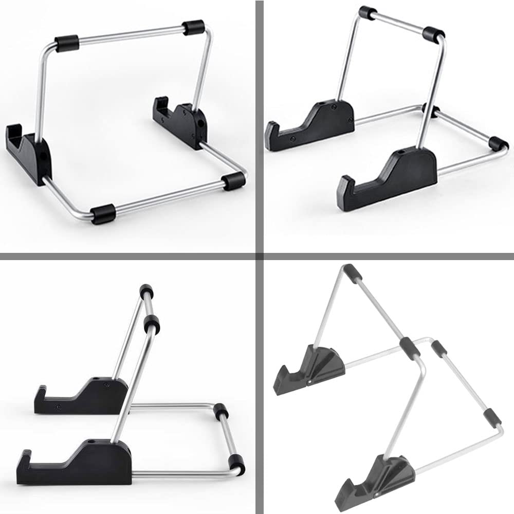 Adjustable Aluminum Alloy Tablet Stand - Non-Slip iPad, Samsung & Kindle Fire Holder for Desk - Perfect for Video Calls, Reading & Photo Display