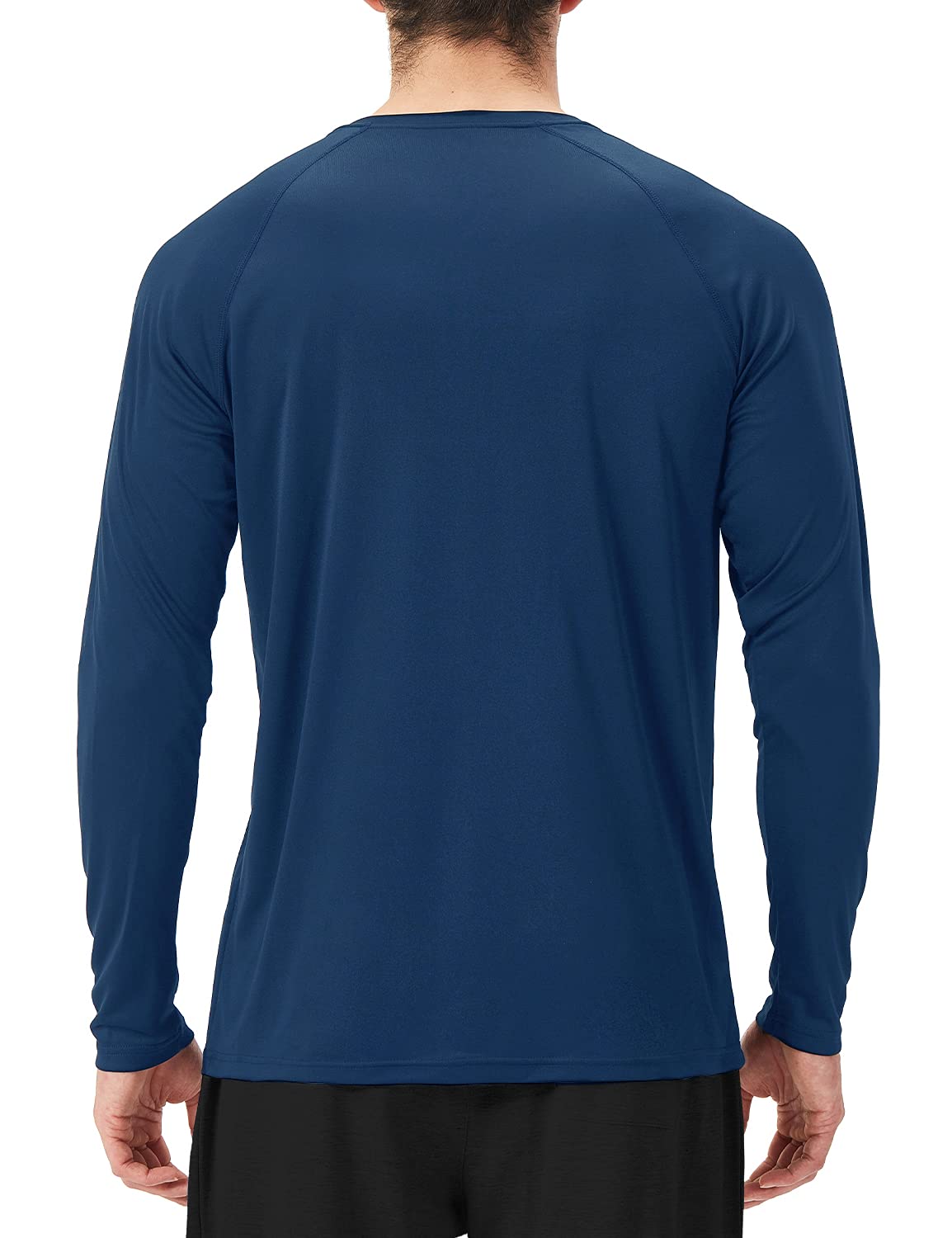 NAVISKIN Men's UPF 50+ Sun Protection Rash Guard Shirt - Long Sleeve Swim Shirt for Surfing, Swimming & Water Sports - Lightweight Quick Dry UV Shirt with Sunblock for Beach, Pool & Outdoor Activities