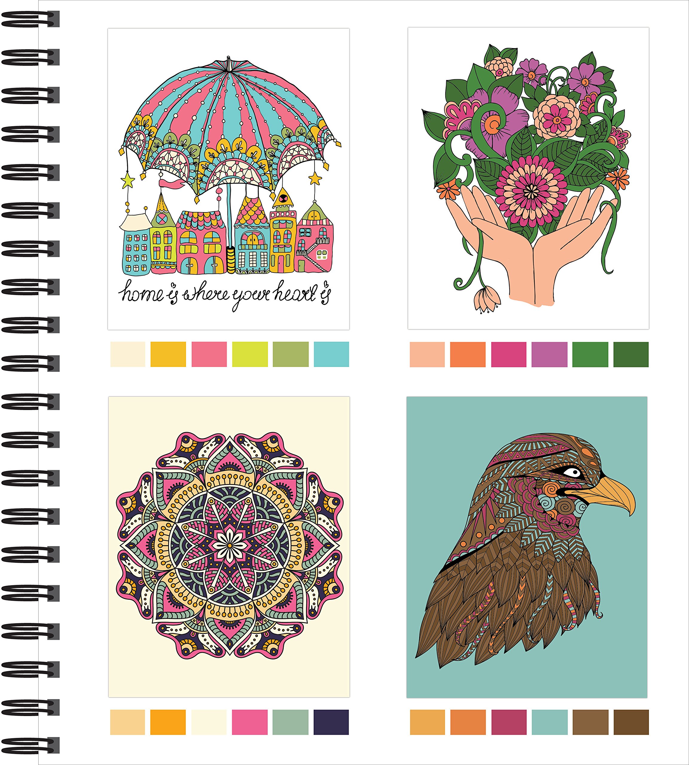 1-2-3 Color Me! Adult Coloring Book with 50+ Variety of Images - Owl Cover Design for Stress Relief & Creativity - Perfect for Relaxation, Art Therapy & Gift Giving