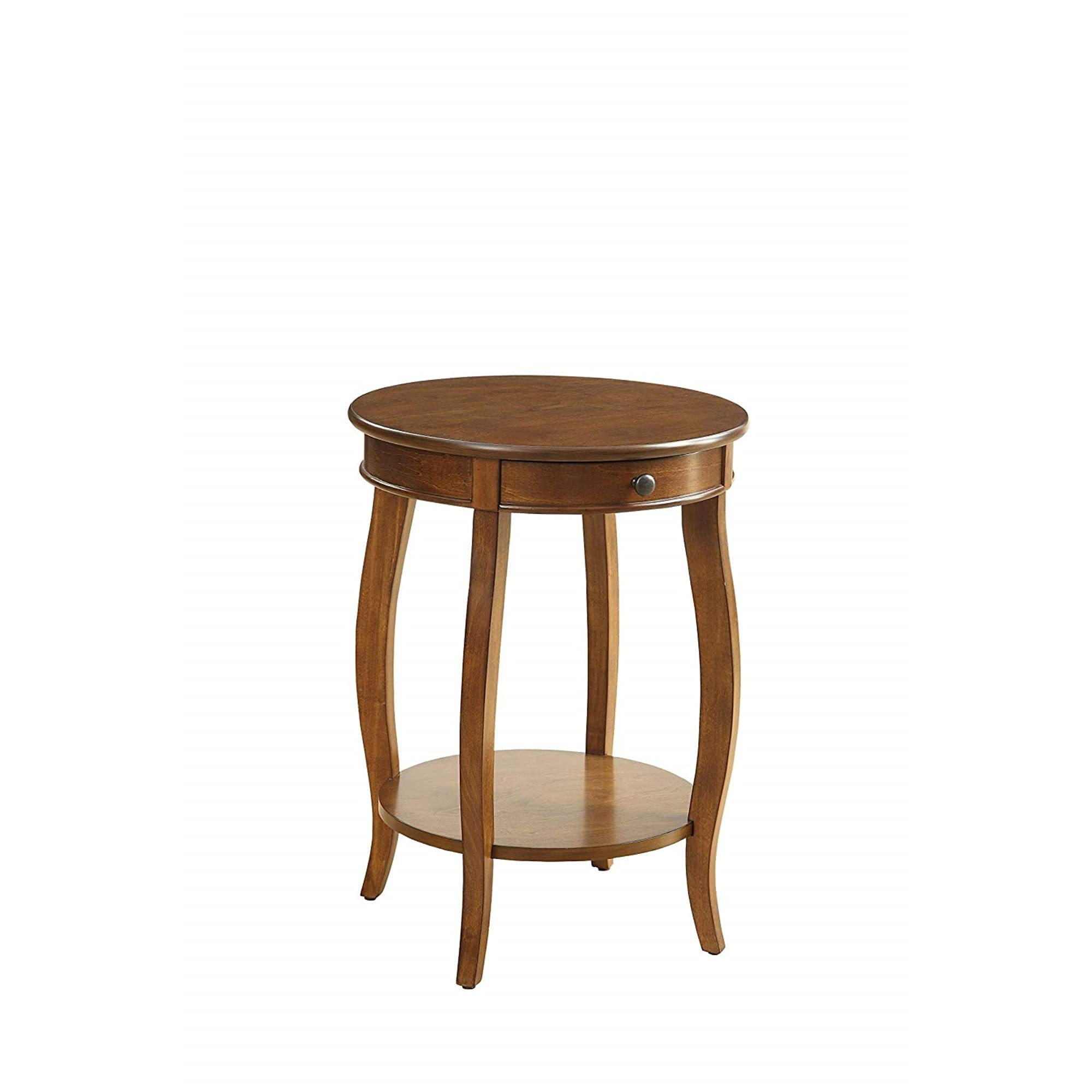 Ergode Solid Walnut End Table - Small Side Table for Living Room, Bedroom, Office - Perfect for Holding Lamps, Books & Decor