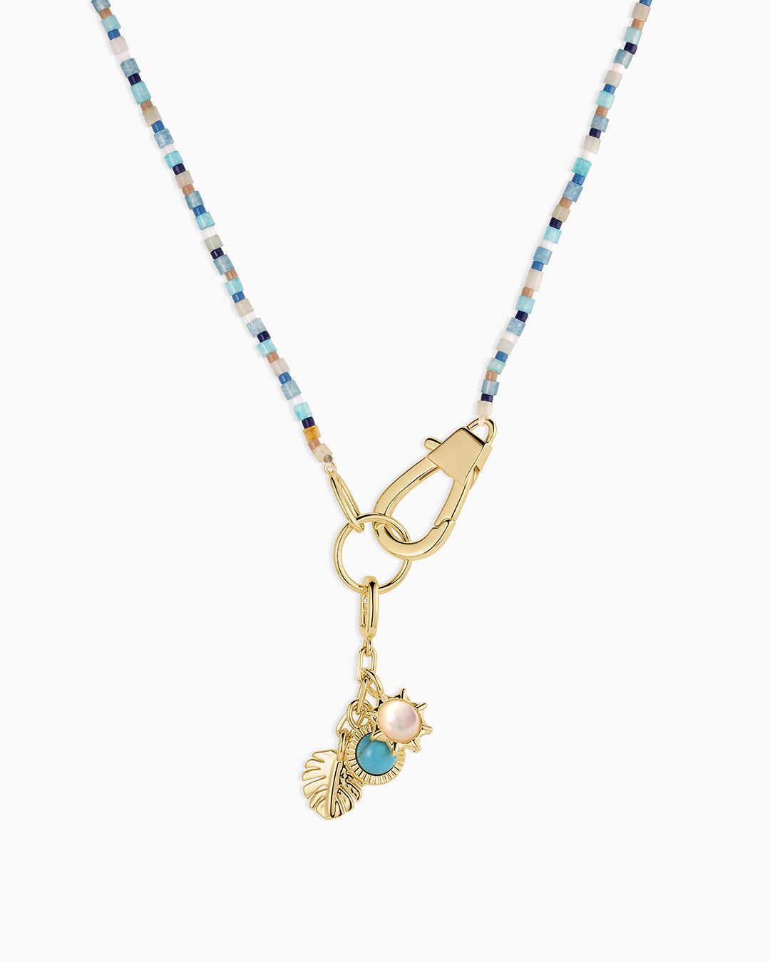 Stylish Beach Cluster Charm Necklace for Women - Perfect for Summer Vacations, Beach Parties & Boho Fashion