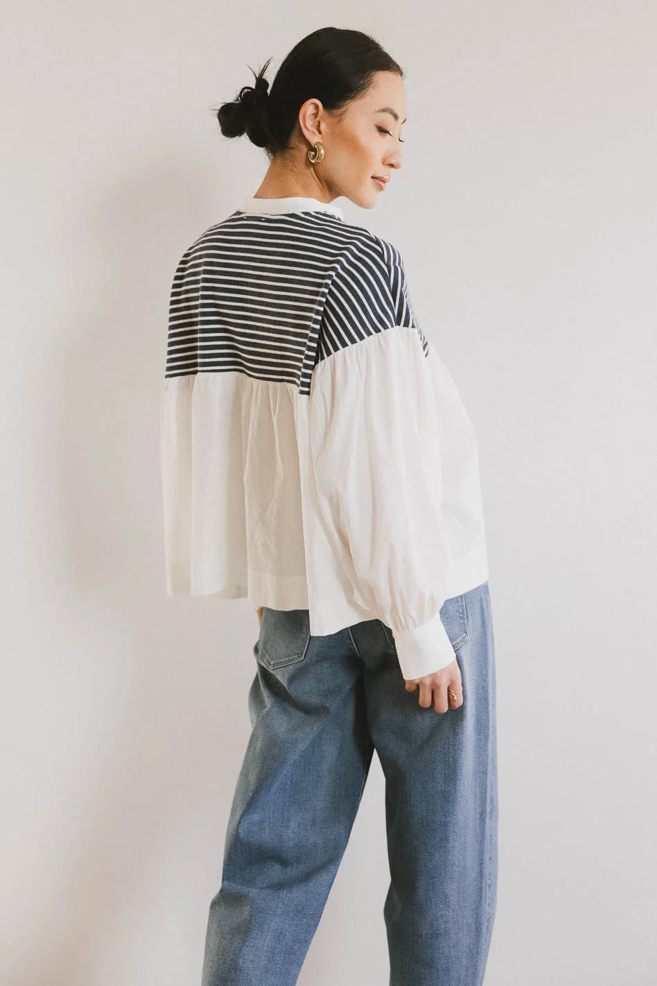 Anchor Striped Top for Women - Trendy & Comfortable Summer Blouse | Perfect for Beach Outings, Casual Wear & Office Outfits
