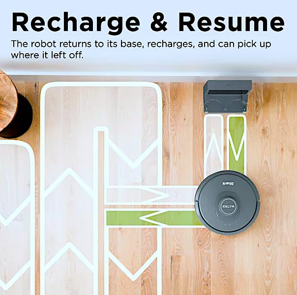 Matrix Robot Vacuum - Powerful Cleaning for Carpets & Hard Floors | Smart Mapping | Pet Hair Removal | Wi-Fi Connected RV2300 | Ideal for Homes with Pets & Multi-Surface Flooring