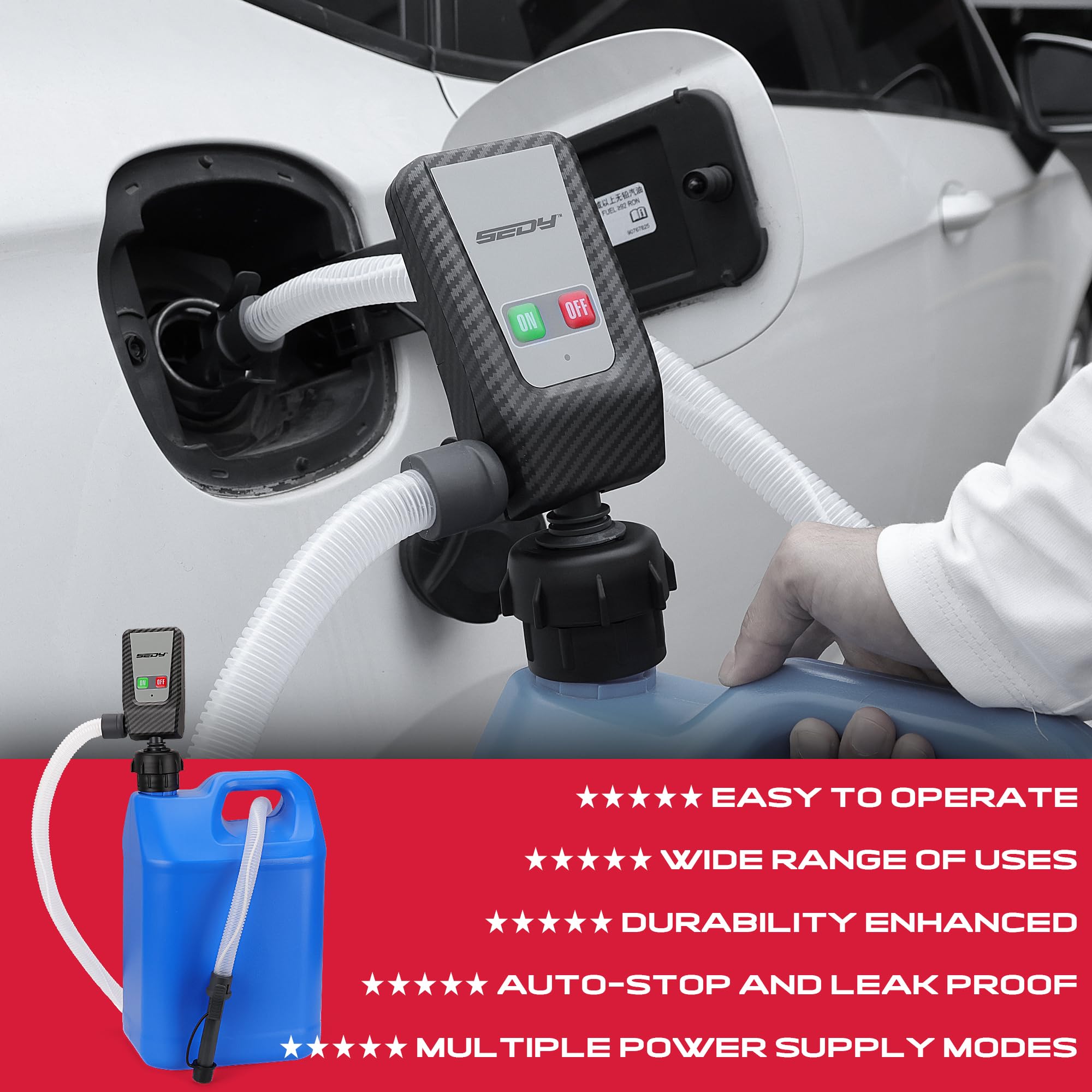 Battery Powered Fuel Transfer Pump with Auto-Stop Sensor - 51