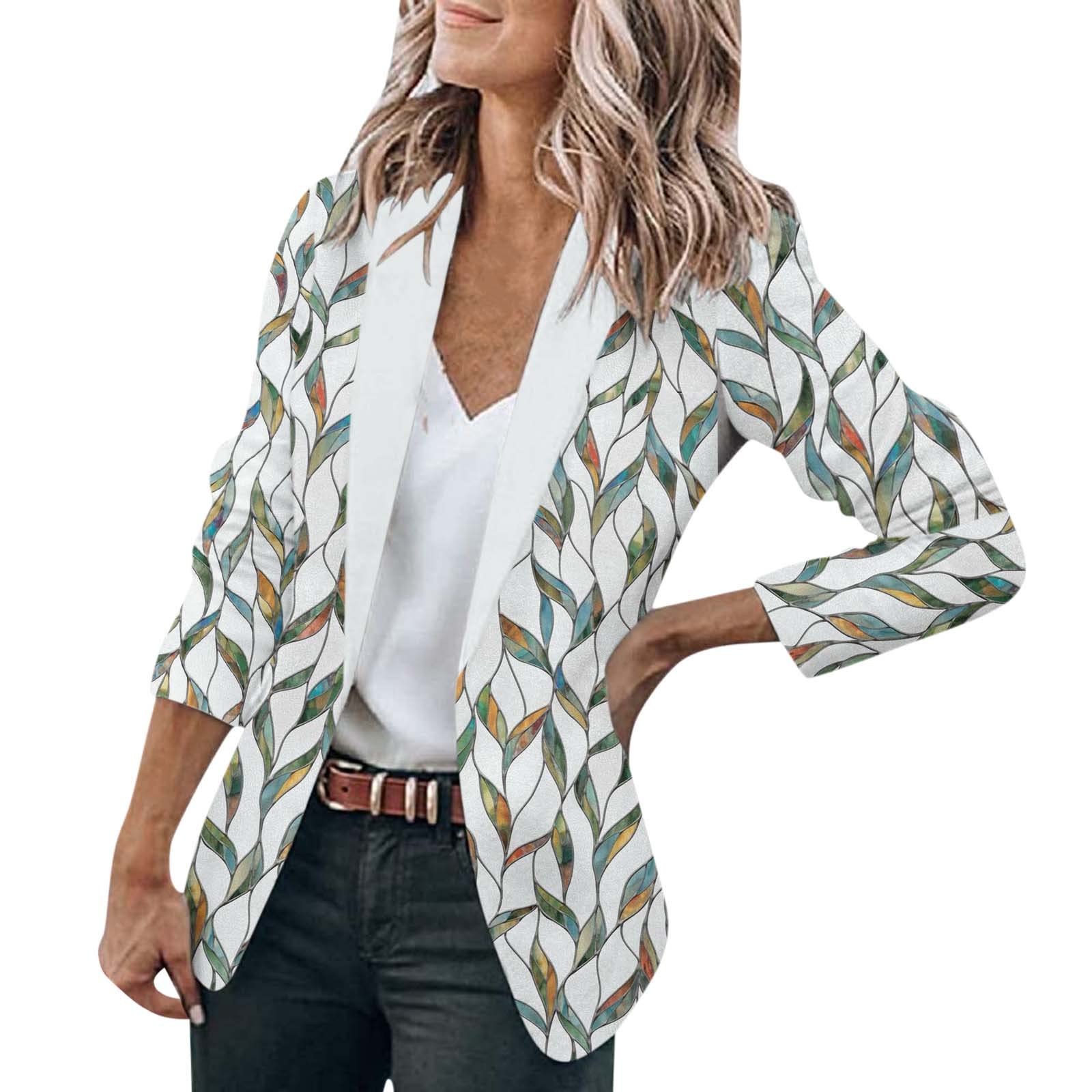 Plus Size Women's Double Breasted Corduroy Blazer Jacket - Long Sleeve Heat Reflective Coat for Work, Office & Fall Fashion