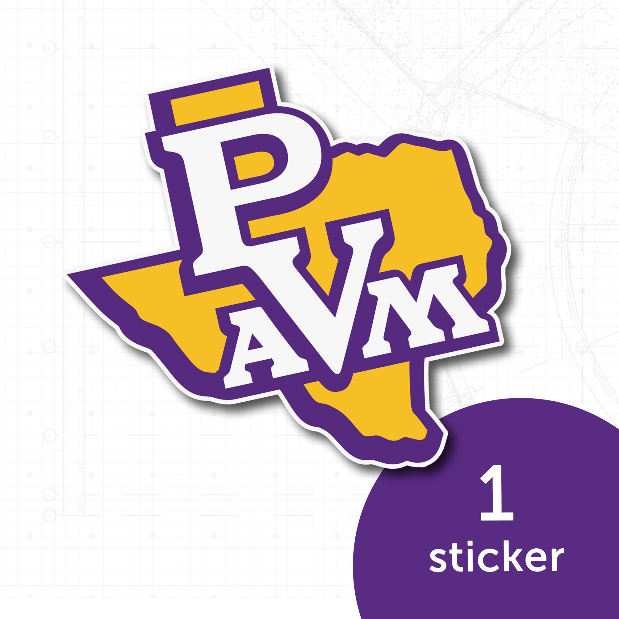 PVAMU Panthers Vinyl Decal Sticker - Desert Cactus Design for Laptop, Water Bottle, Car & Scrapbook - Prairie View A&M University Spirit Gear | Perfect for School Pride, Gifts & Fan Collections