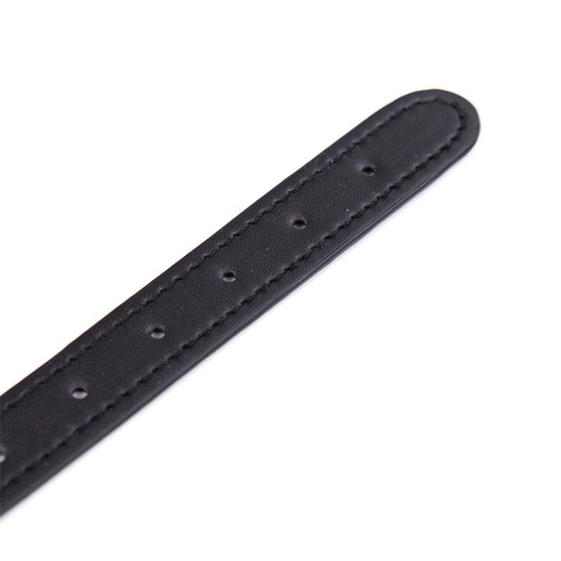 Spiked Dog Collar with Mushroom Rivets - Adjustable Soft PU Leather Studded Pet Collar for Small Dogs, Puppies & Cats - Black Punk Style for Daily Walks, Training & Fashion Accessories