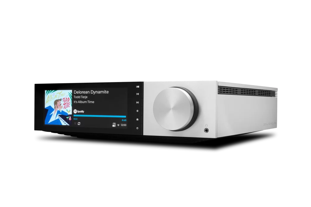 Cambridge Audio Evo 150 DeLorean Edition All-In-One HiFi Music Player - Premium Wireless Streaming System for Home Audio & Vinyl Records - Perfect for Living Room, Home Theater & Music Studio Setup