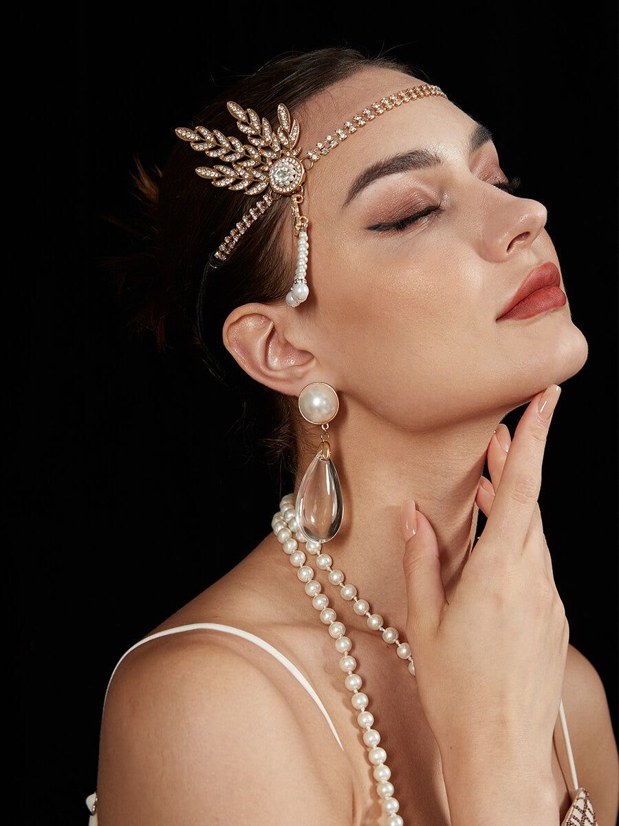 Black Gatsby Party Accessories 5-Piece Set - Vintage 1920s Themed Decorations for Great Gatsby Parties, Weddings & Roaring 20s Events
