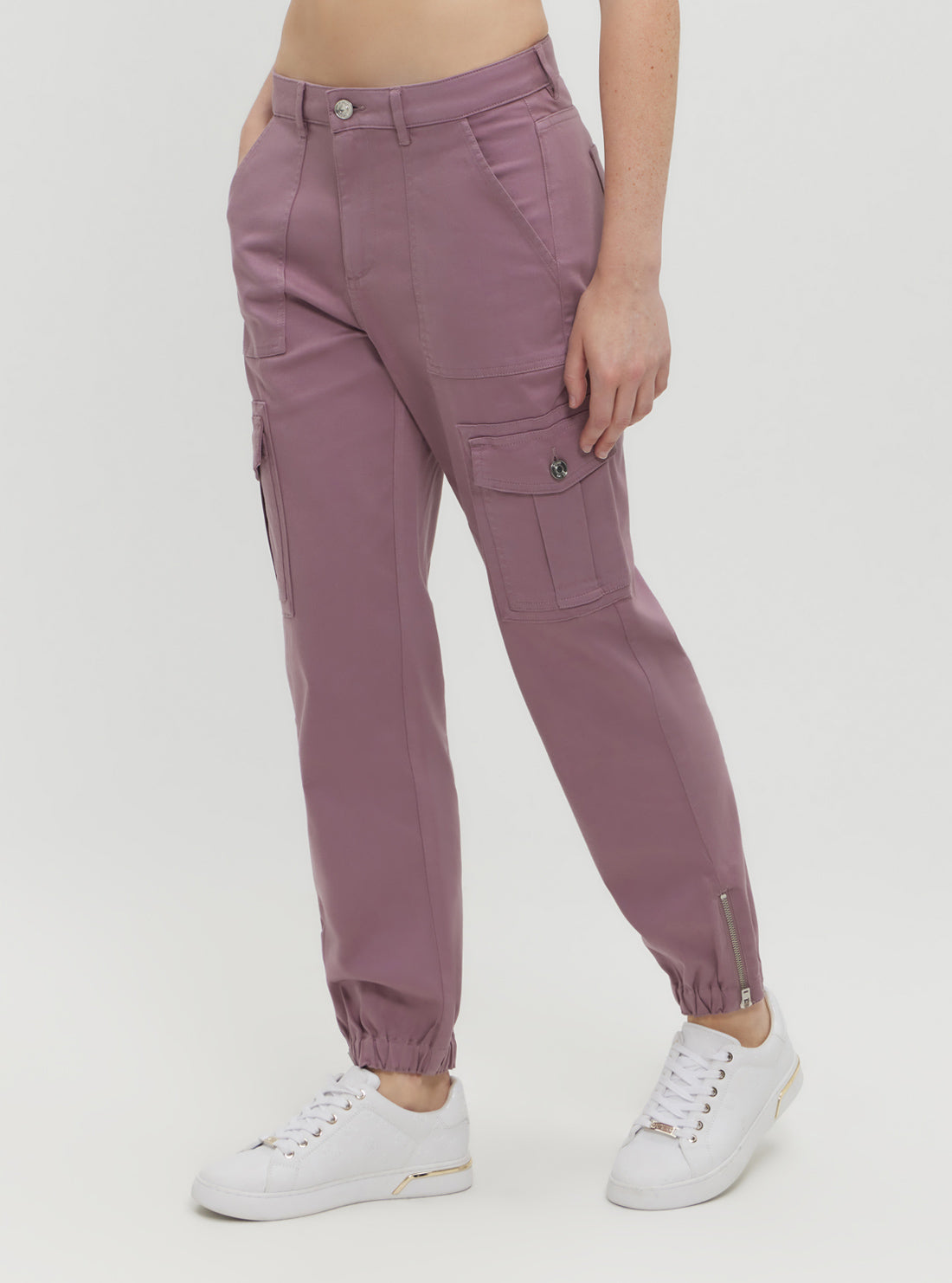Lavender Juno Cargo Pants for Women - Stylish & Comfortable Casual Trousers with Multiple Pockets | Perfect for Hiking, Travel & Everyday Wear