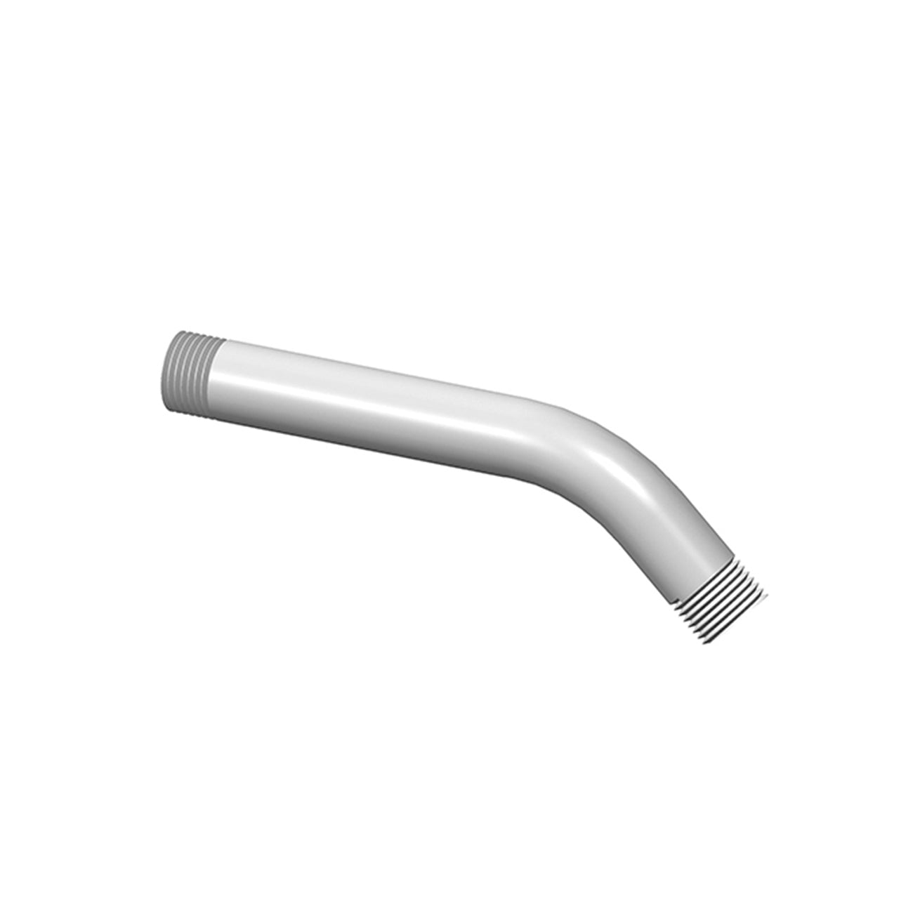 45 Degree Wall Mount Shower Arm - Chrome Plated Brass for Bathroom & Shower - Perfect for Space-Saving Shower Installations and Modern Bathroom Designs