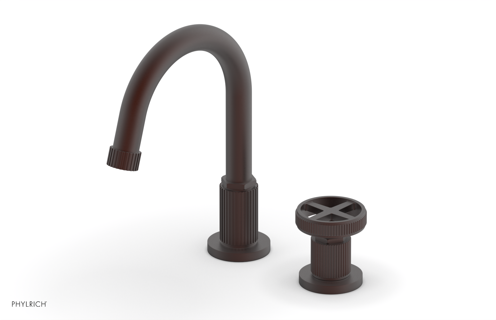 DUSTRIE Single Handle High Spout Kitchen Faucet with Cross Handle - Model 370 09 | Perfect for Modern Farmhouse & Industrial Style Kitchens