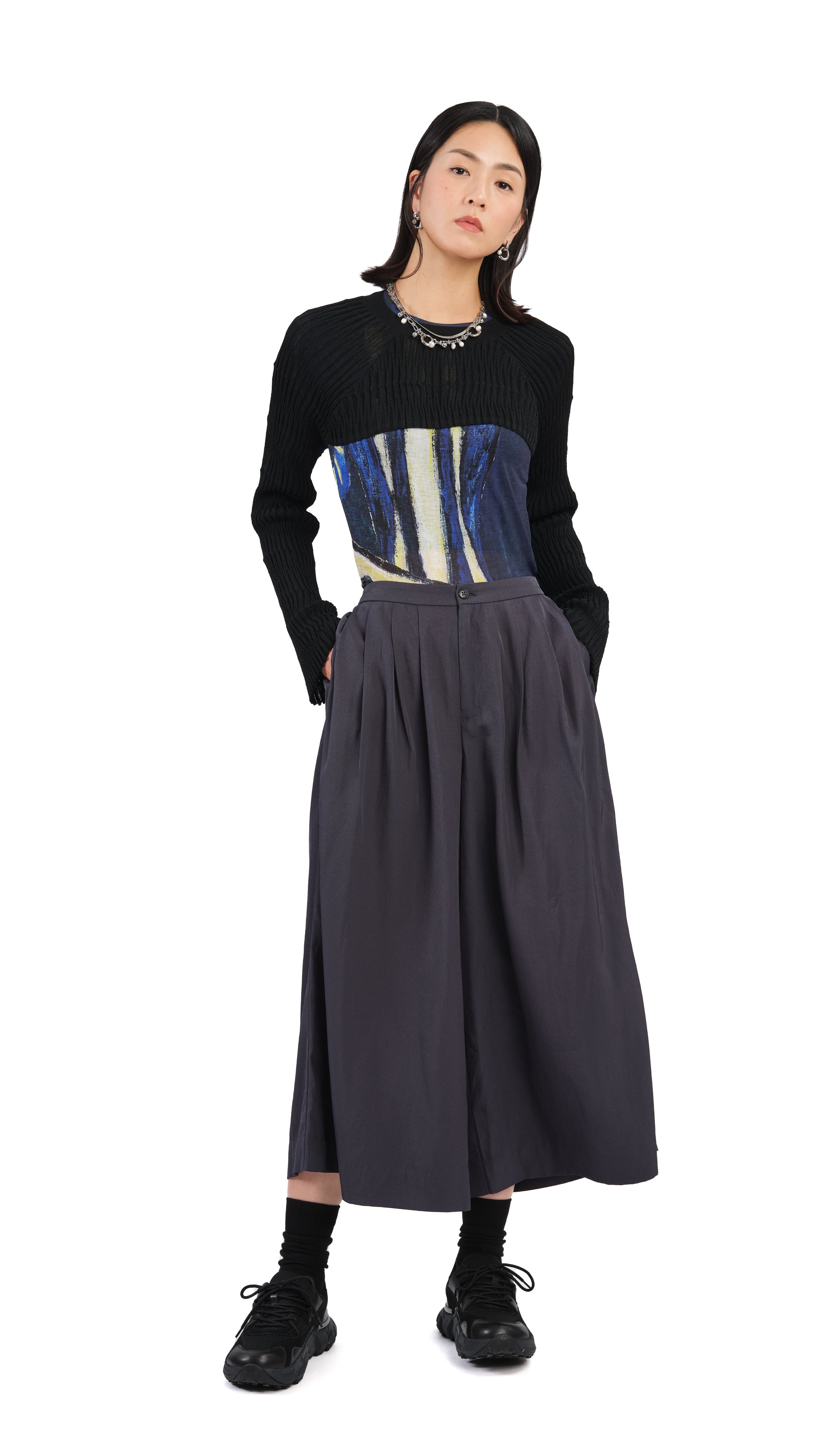 Stylish Cropped Sweater for Women - Trendy 3/4 Sleeve Knit Pullover | Perfect for Casual Outfits, Layering & Fall Fashion