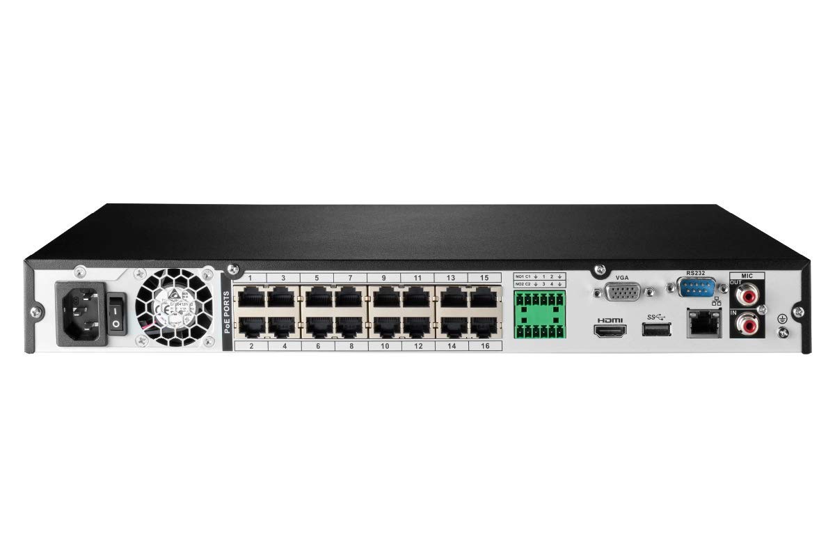 Lorex 4K Ultra HD 16-Channel IP Security System with 8 Smart Deterrence 4K (8MP) Cameras - Smart Motion Detection & Voice Control for Home Security | Indoor/Outdoor Surveillance for Houses, Offices & Businesses
