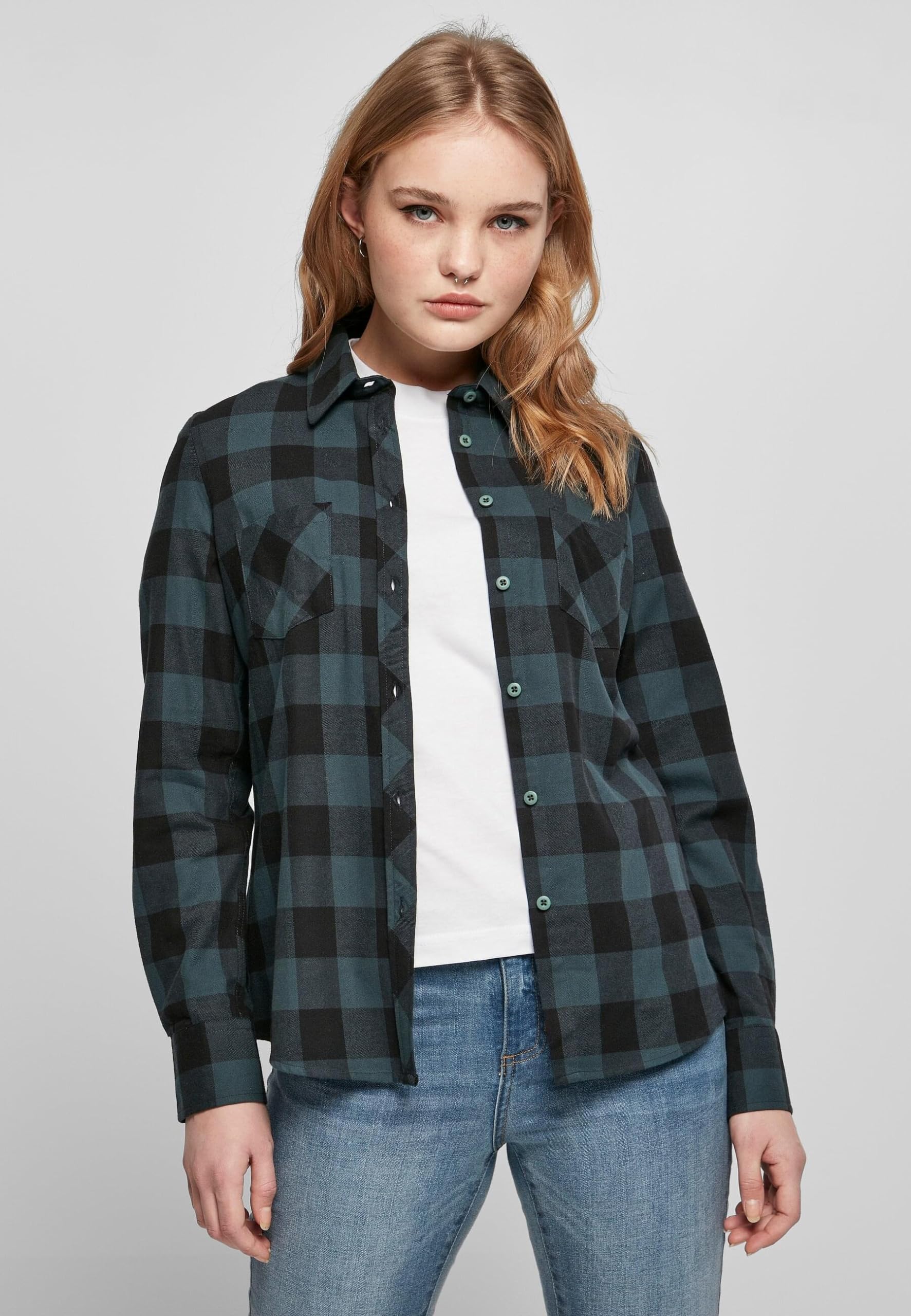 Soft & Cozy Women's Flannel Shirt - Plaid Long Sleeve Button Down Shirt for Fall & Winter - Perfect for Casual Outfits, Layering & Outdoor Activities