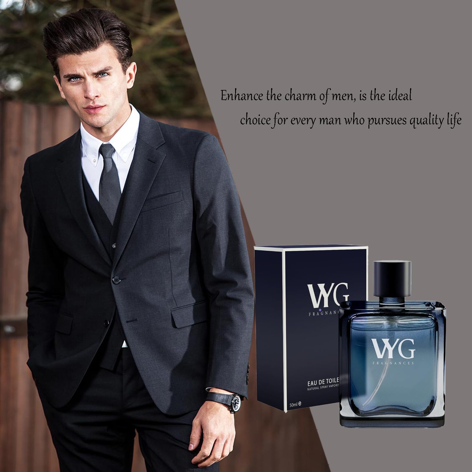 VYG Cologne for Men - Seductra Eau de Toilette (2-Piece Set) | Long-Lasting Fragrance for Date Night, Office & Special Occasions