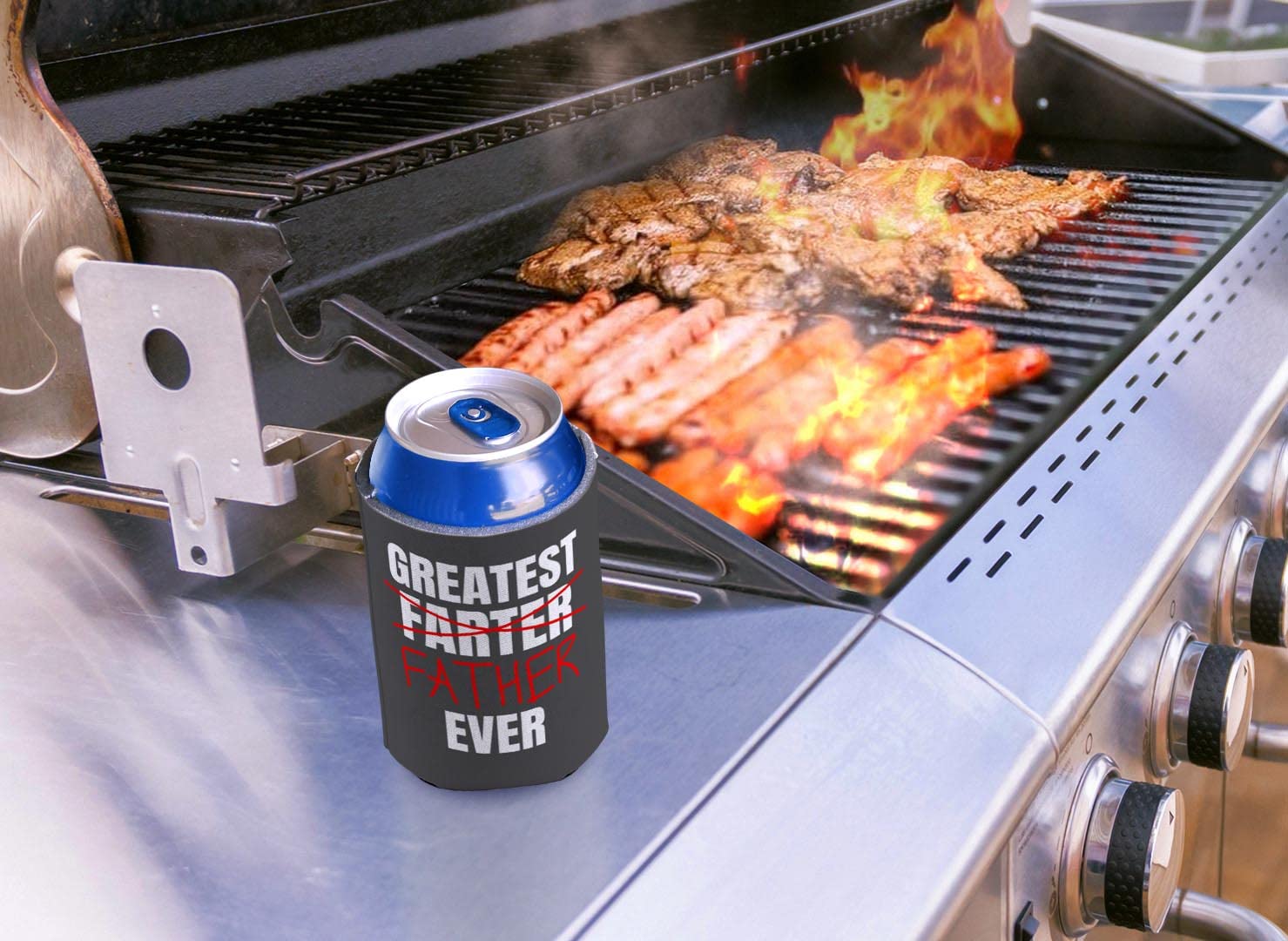 48-Pack Funny Dad Gifts from Daughter - Greatest Farter Father Ever Can Coolers - Perfect for Father's Day, Birthday & Beer Lovers