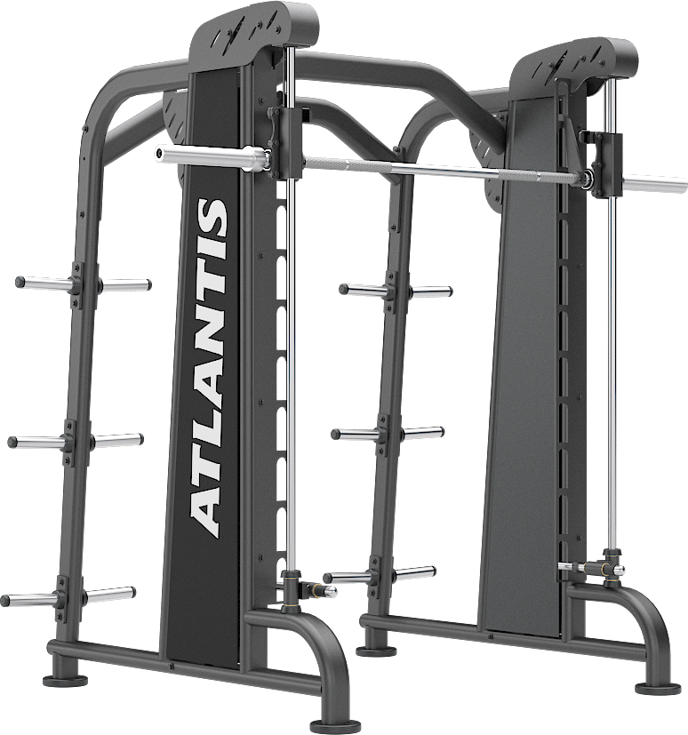 ATLANTIS Smith Machine - Heavy Duty Home Gym Equipment for Strength Training & Weightlifting | Perfect for Home Gyms, Commercial Gyms & CrossFit Workouts