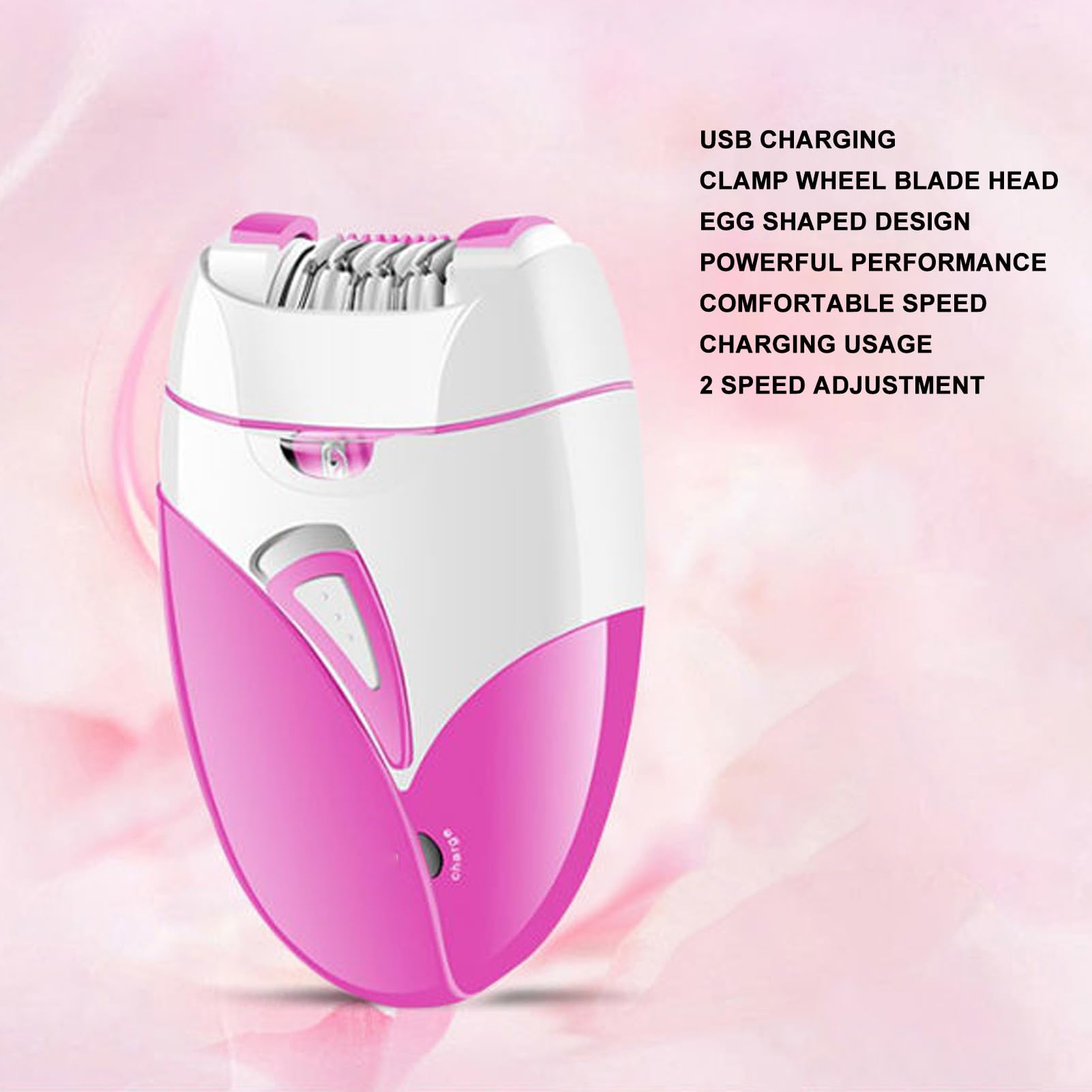 Bikini Trimmer for Women - Cordless USB Rechargeable Electric Hair Clipper with 2 Speed Settings & Guards - Gentle Body & Face Shaver for Ladies | Perfect for Travel, Gym & Personal Grooming