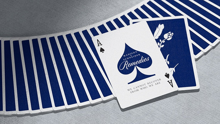 Royal Blue Remedies Playing Cards by Madison x Schneider - Premium Deck for Magic Tricks, Poker Games & Collectors