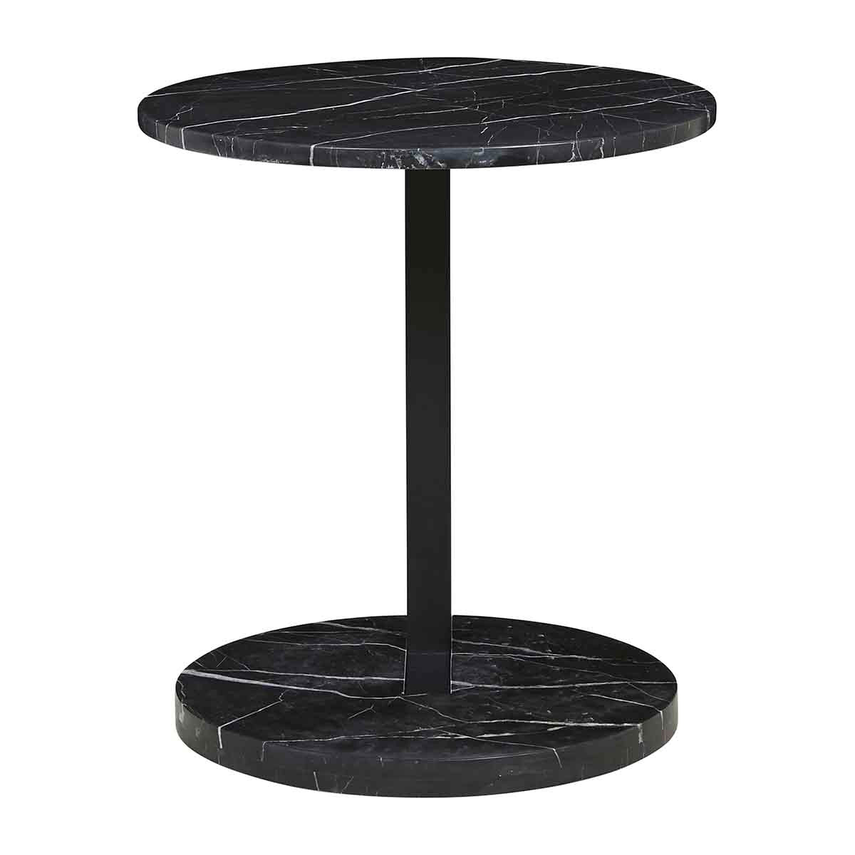 Amara Modern Linear Side Table - Minimalist Nightstand, End Table for Living Room, Bedroom, or Office - Sturdy & Stylish Accent Furniture for Small Spaces