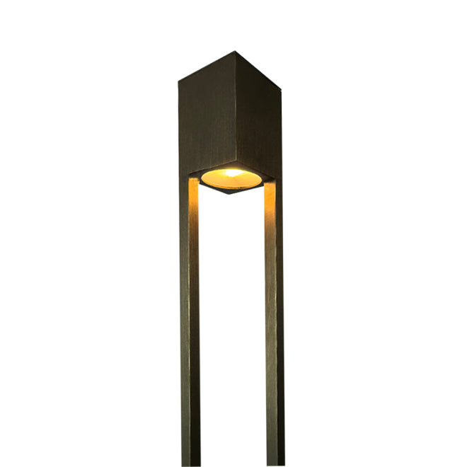 PLB23 Cast Brass LED Low Voltage Pathway Light - Outdoor Landscape Lighting Fixture for Garden, Walkway, and Driveway Illumination