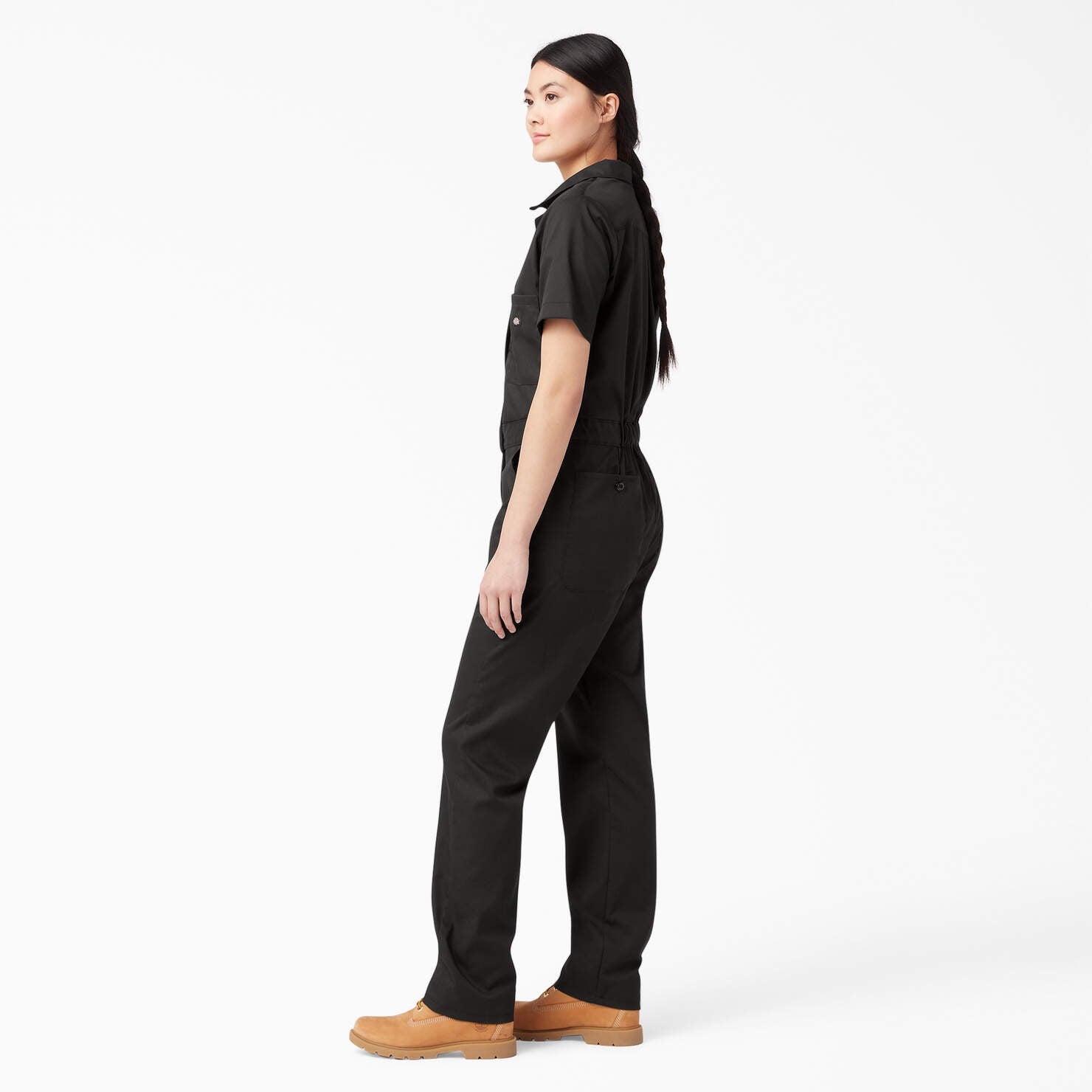 Premium Black Flex Coverall - Durable & Comfortable Workwear for Construction, Painting & Outdoor Activities