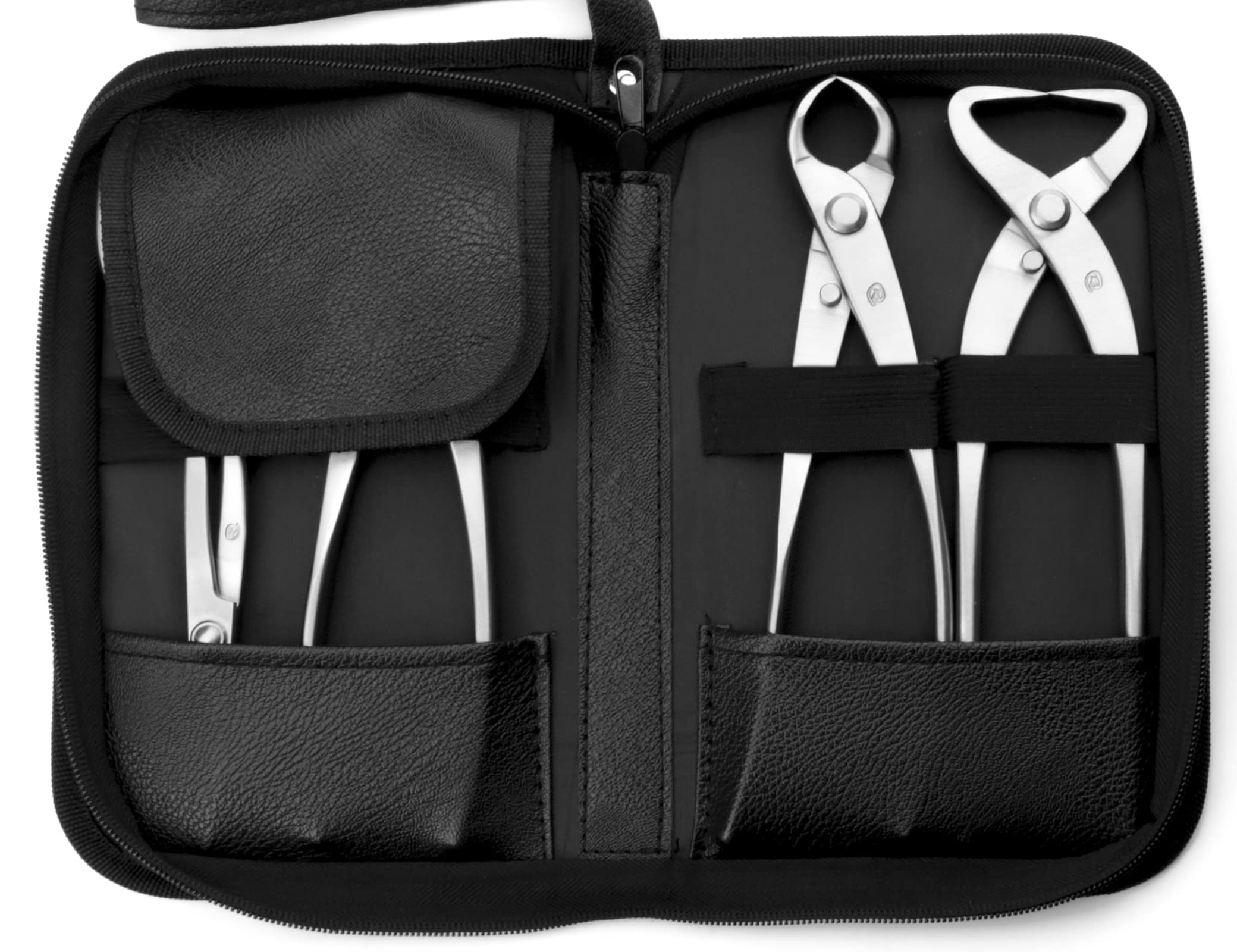 Premium 4-Piece Bonsai Tool Kit - Concave Cutter, Straight Edge Cutter, Trunk Splitter & Bonsai Scissors with Carrying Bag | Perfect for Pruning, Shaping & Maintaining Miniature Trees | Ideal Gift for Gardeners & Bonsai Enthusiasts
