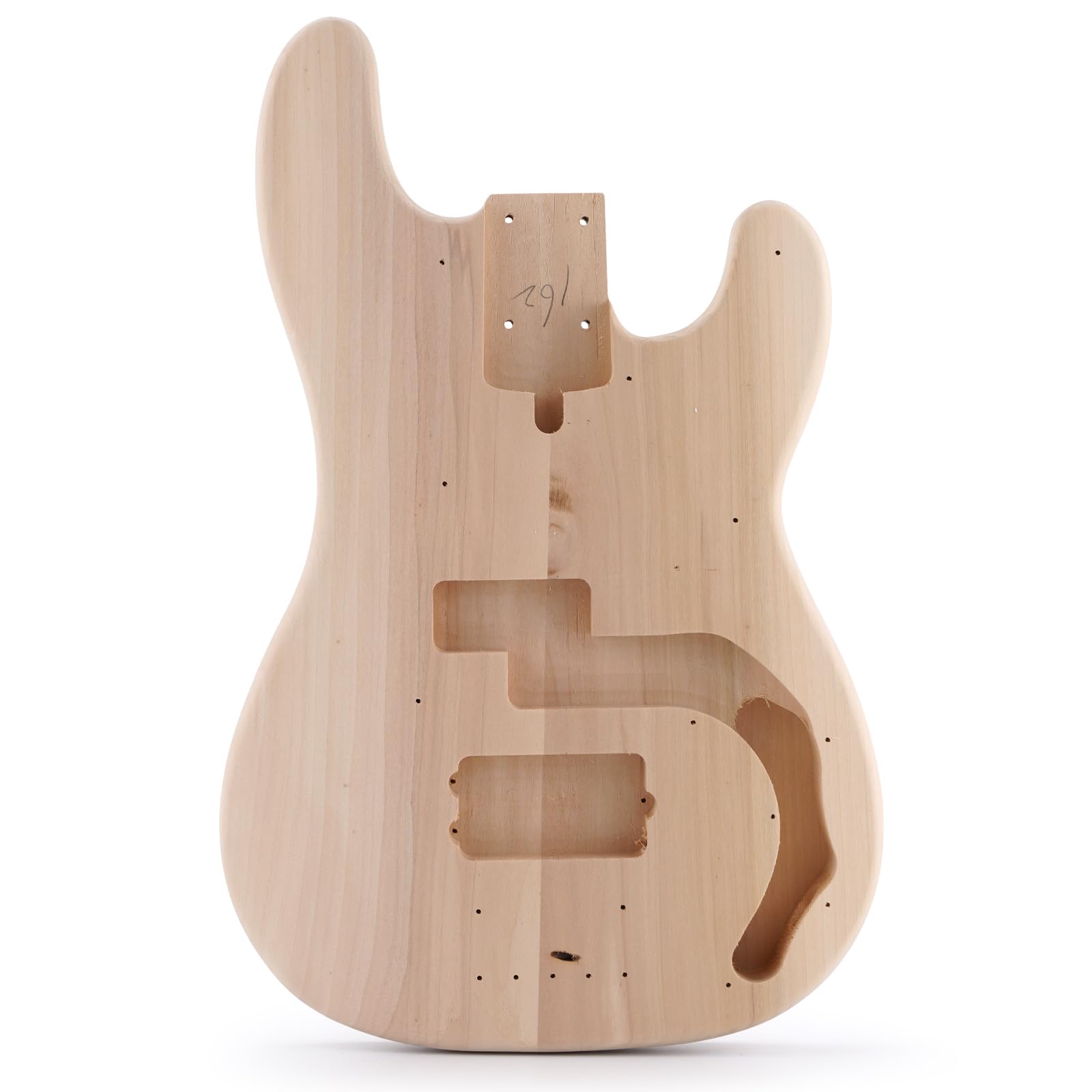 ZEFF DIY Electric Bass Guitar Kit - Basswood Body, Maple Neck & Rosewood Fingerboard (Right-Handed) with H Pickups - Complete All-Accessories Included & Adjustable - Perfect for Beginners, Home Studio Recording & Live Performances