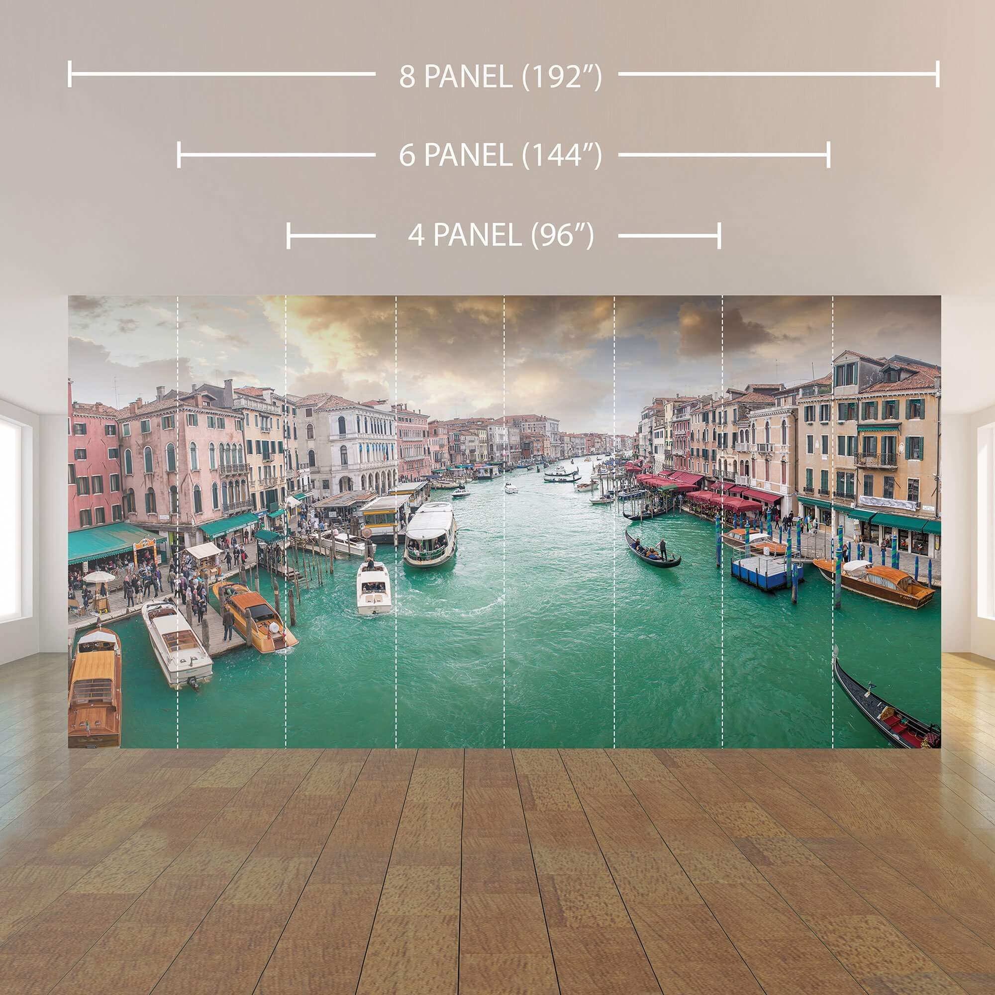 Yellow and Fuchsia City Landscape Peel and Stick Removable Wallpaper Mural 0465 - Perfect for Bedroom, Living Room, and Office Decor