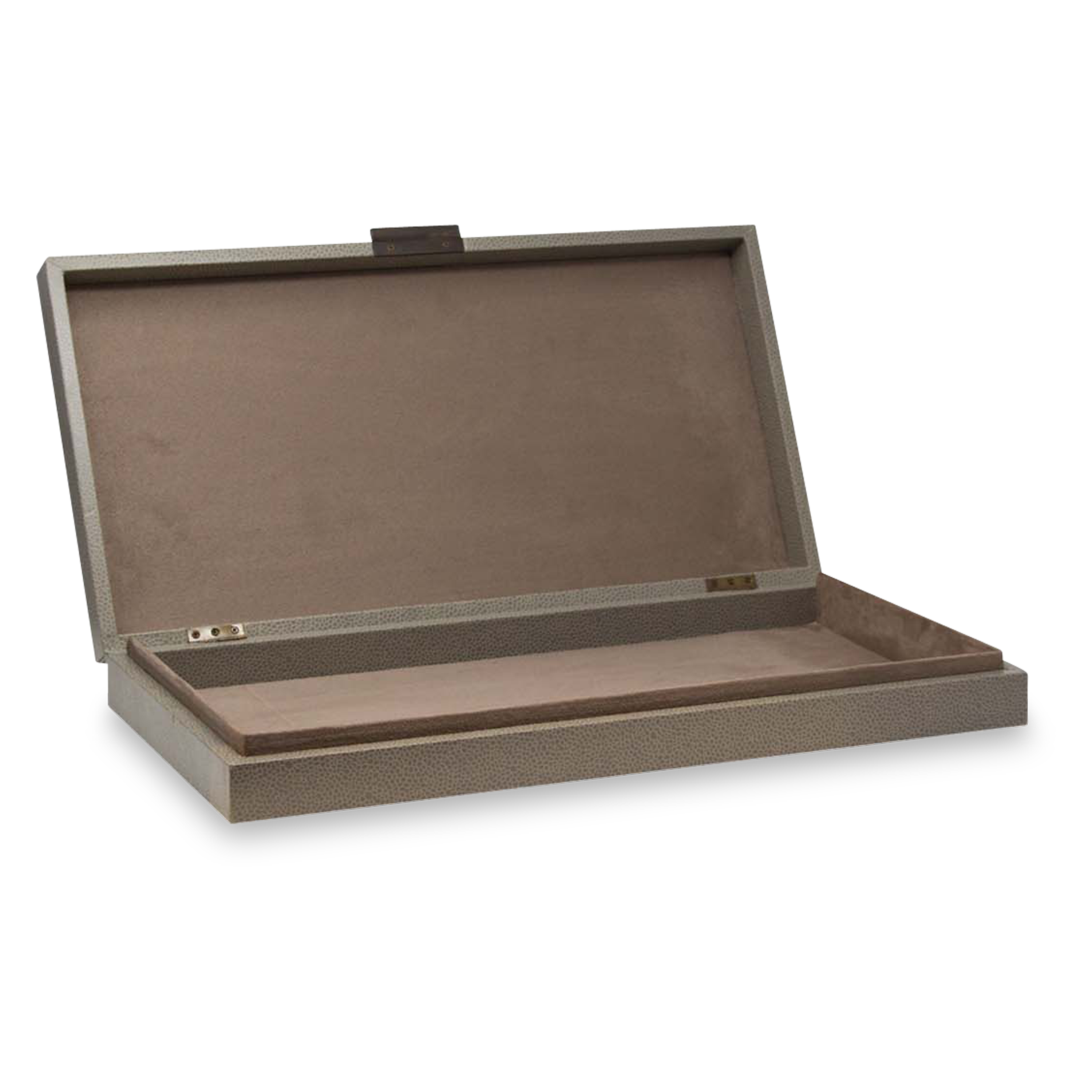 Genuine Leather Jewelry Box - Handmade Bark Texture Organizer for Rings, Necklaces & Accessories | Perfect for Travel, Home Storage & Gift Giving
