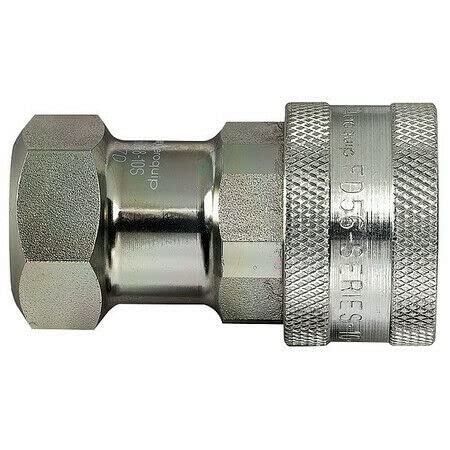 5601-16-16S Hydraulic Quick Connect Hose Coupling - High Pressure Steel Body Fittings for Construction, Agriculture & Industrial Equipment - Perfect for Excavators, Tractors & Hydraulic Systems