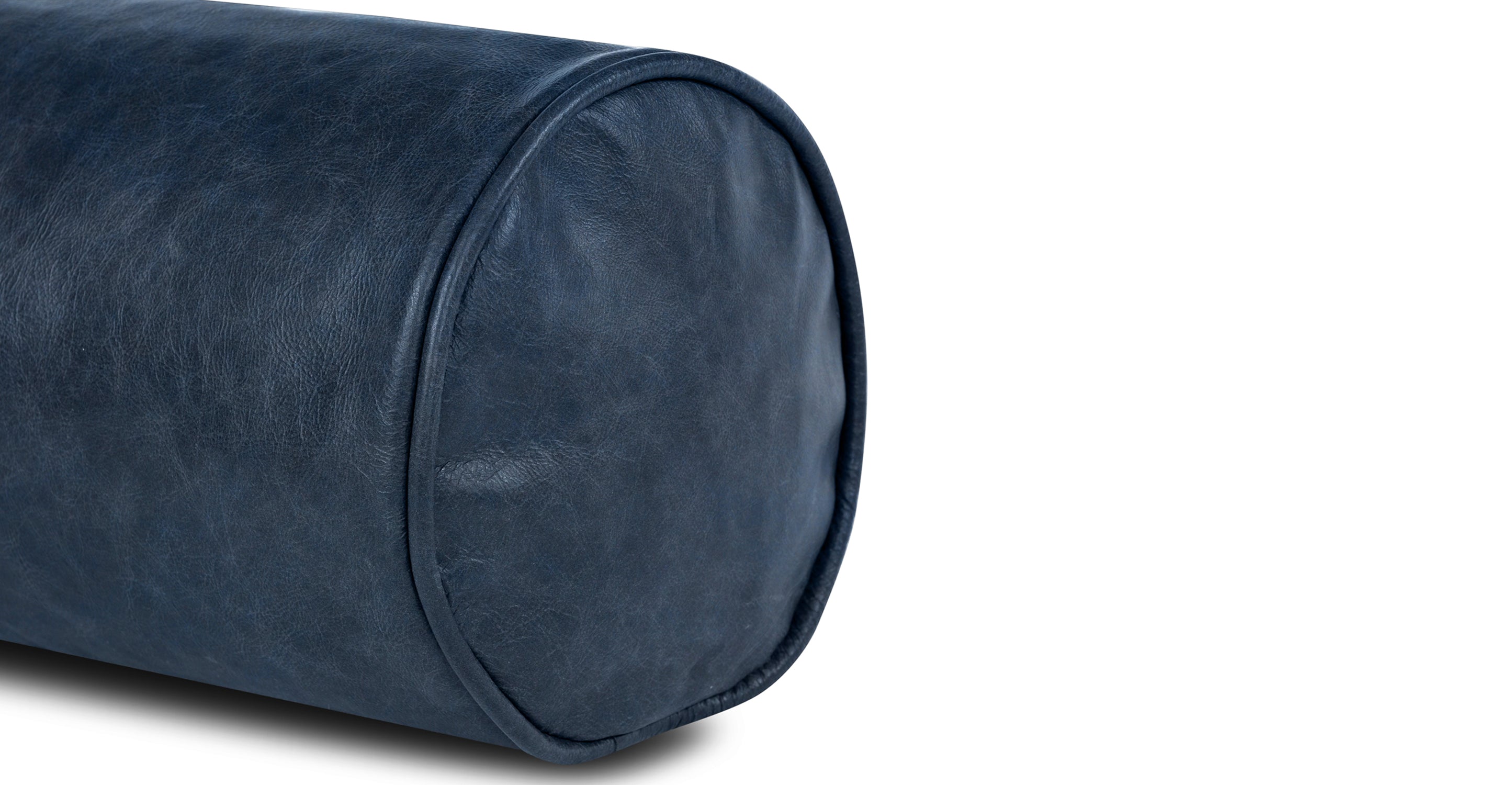 Premium Napa Leather Bolster Pillow Set - Luxury Sofa Cushions for Living Room, Bedroom & Office Decor (Set of 2) - Perfect for Home Styling, Reading Nook & Relaxation