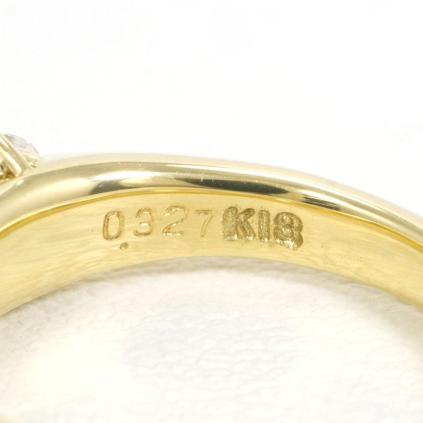 18K Yellow Gold Diamond Ring for Women - Elegant Solitaire Engagement & Wedding Band - Perfect for Proposals, Anniversaries, and Special Occasions