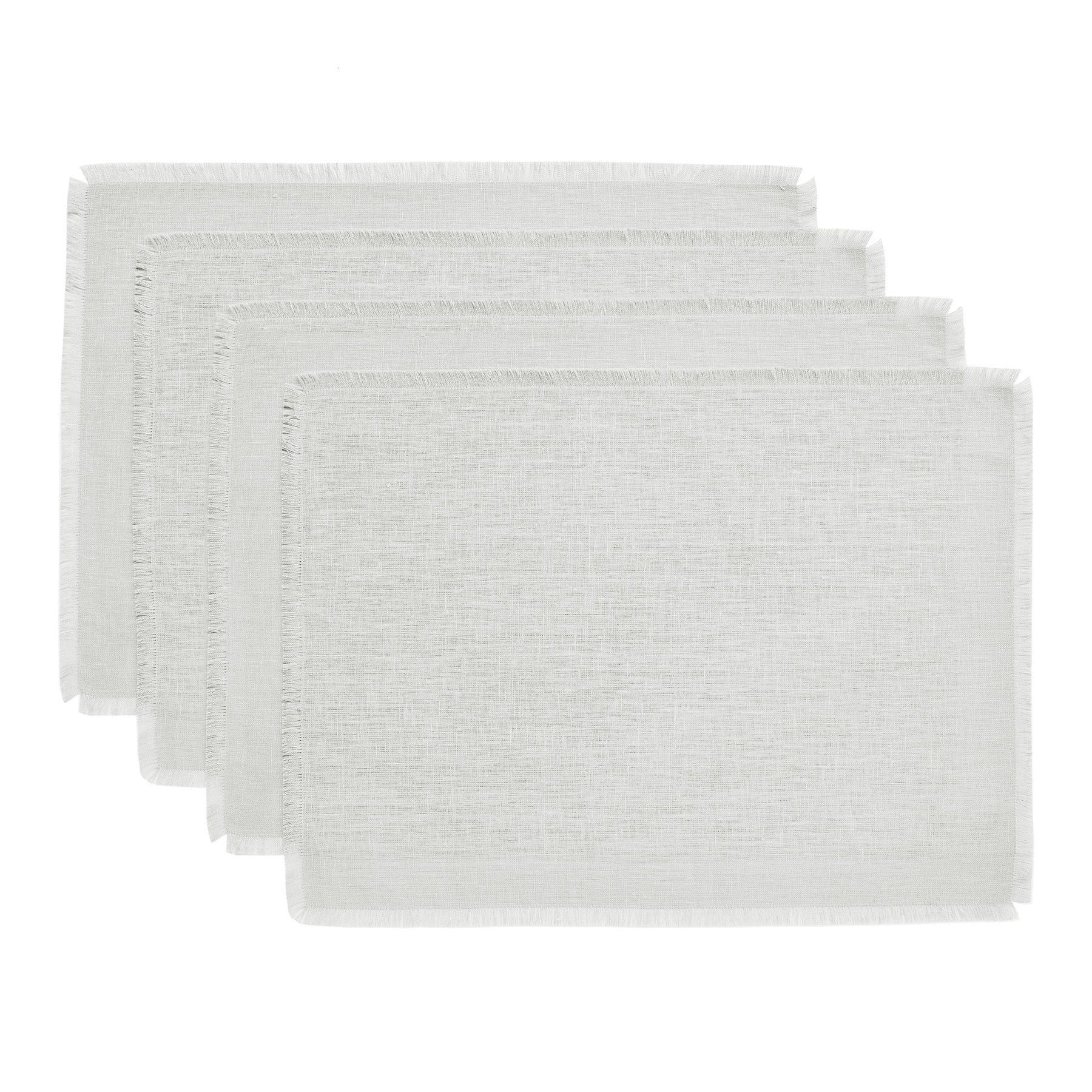 Stylish Fringe Placemats Set of 4 - Boho Chic Table Decor for Dining Room, Kitchen, or Outdoor Entertaining - Waterproof & Washable