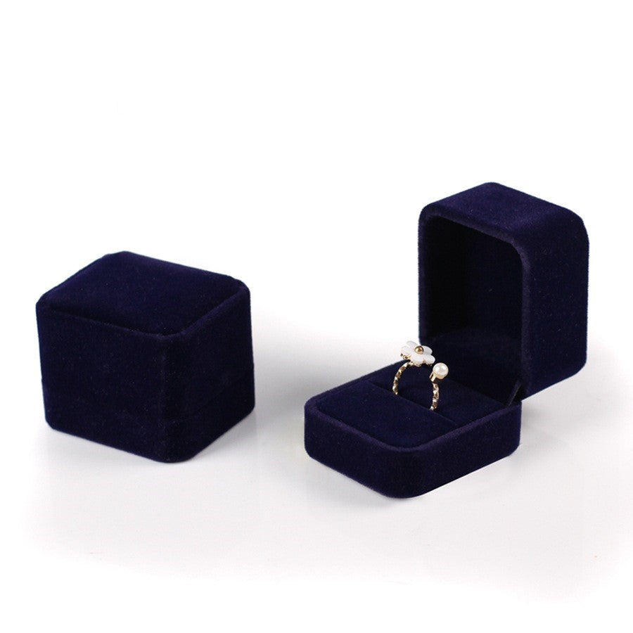 Soft Flannel Jewelry Box with Velvet Lining - Elegant Storage for Rings, Necklaces & Earrings - Perfect for Travel, Gifts & Home Organization