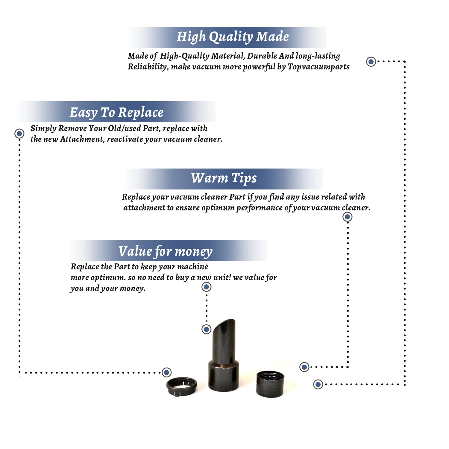 Numatic Henry Vacuum Cleaner Replacement Part - 1 1/4