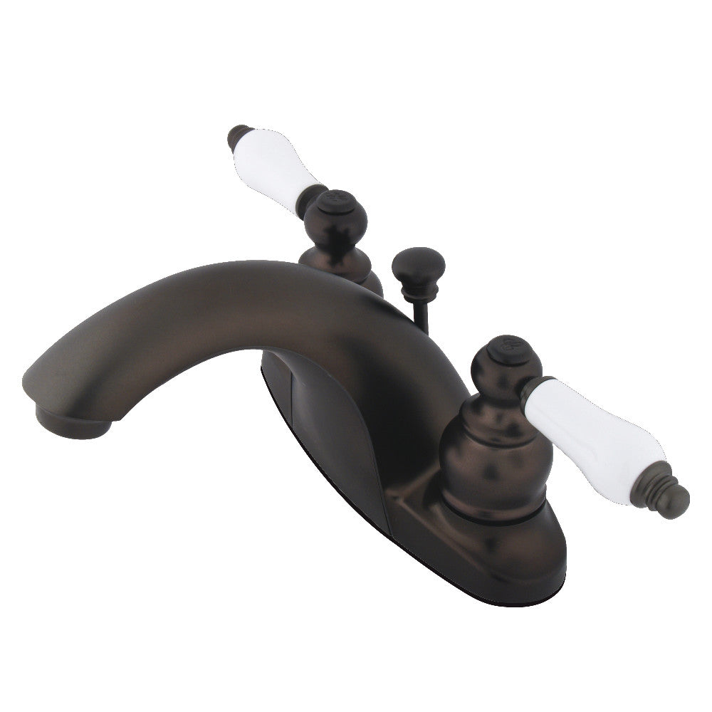 Kingston Brass KB7641PL 4-Inch Centerset Bathroom Faucet - Polished Nickel Finish for Vanity Sinks, Powder Rooms & Guest Bathrooms