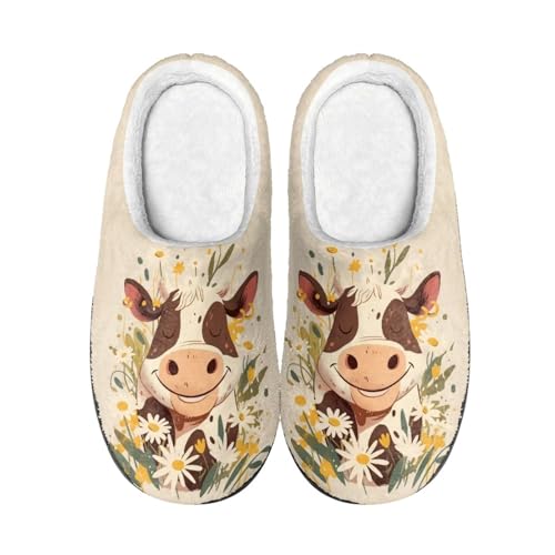 Cartoon Cow Floral