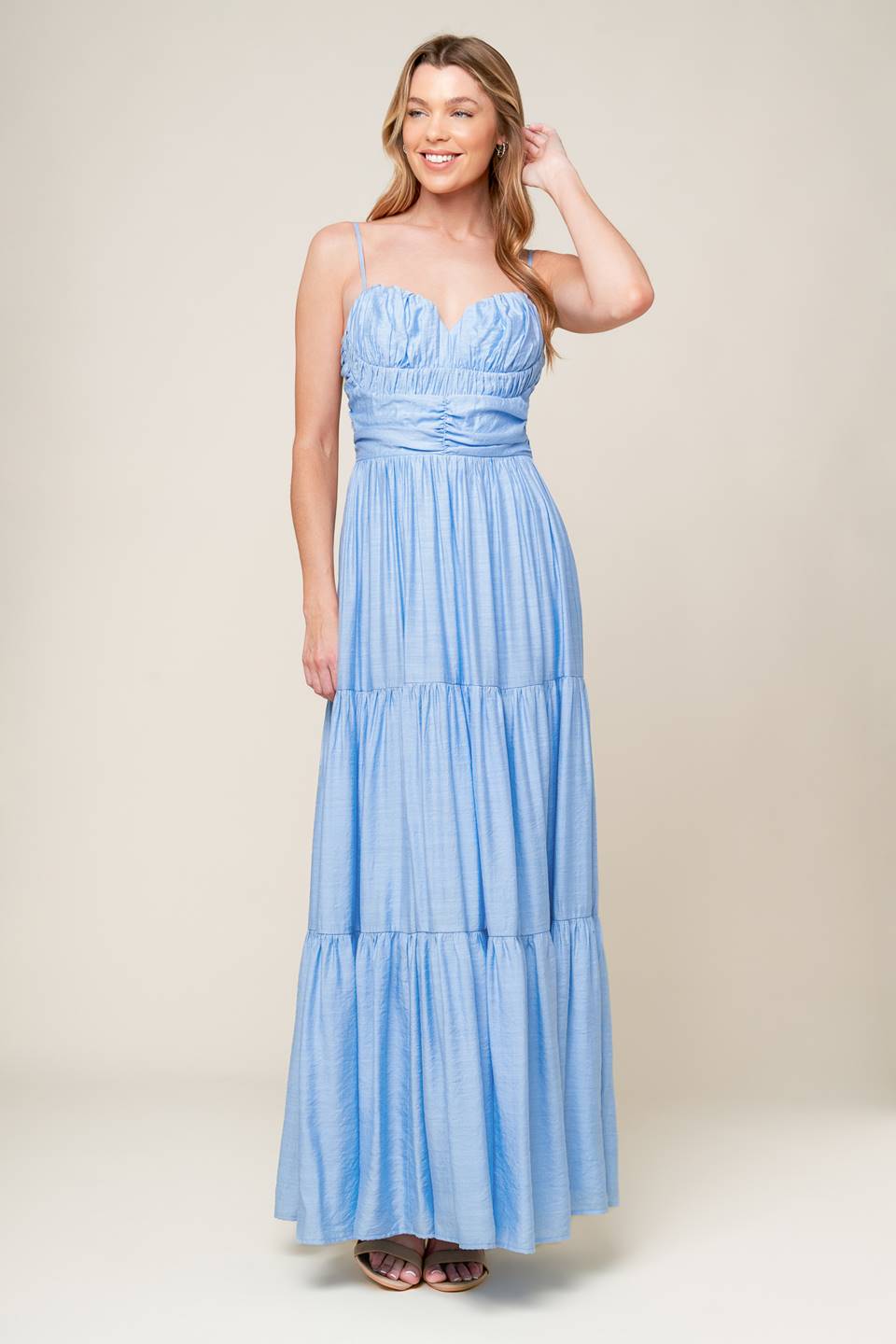 MOMENT MAKER WOVEN MAXI DRESS for Women - Flowy Boho Summer Beach Dress with Pockets, Perfect for Vacations, Weddings & Outdoor Parties