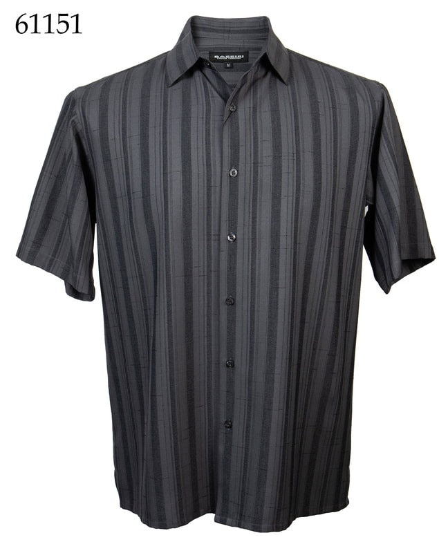 Bassiri Men's Casual Short Sleeve Shirt 61151 - Breathable Cotton Summer T-Shirt for Outdoor Activities & Daily Wear