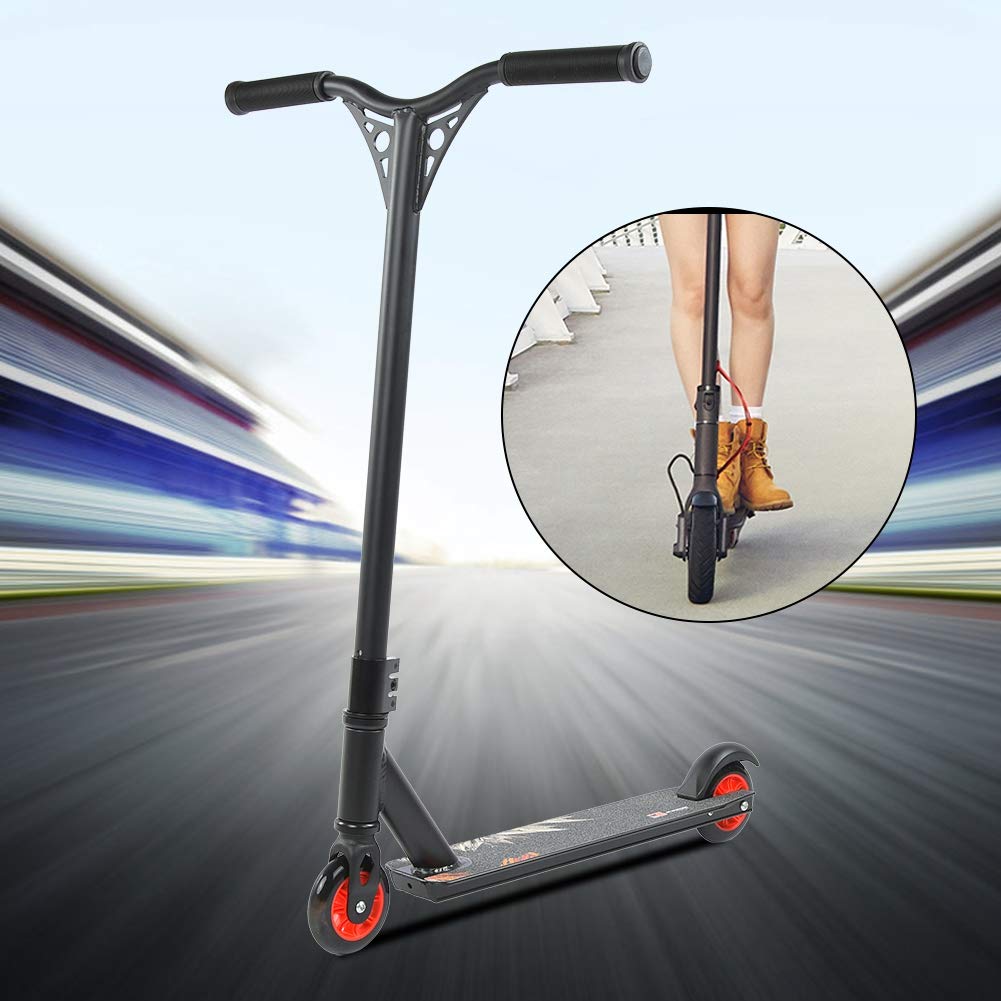 EVTSCAN 360° Stunt Scooter for Adults & Kids - Adjustable Fixed Bar, Durable Outdoor Kick Scooter for Tricks & Commuting - Perfect for Skate Parks, Streets & Daily Transportation
