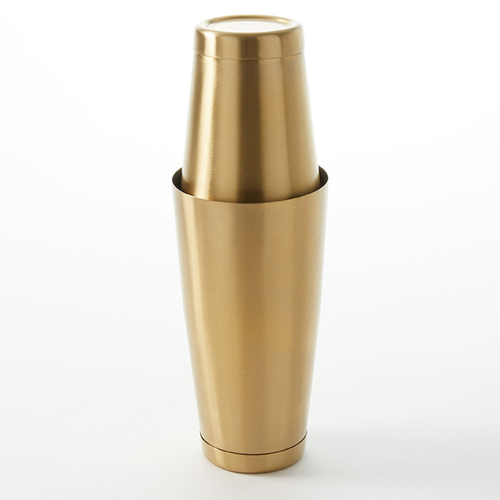 Premium Stainless Steel Gold Boston Cocktail Shaker Set - 18/8 Bar Quality Mixing Tools for Martini, Margarita & Whiskey Sour - Perfect for Home Bars, Parties & Professional Bartenders