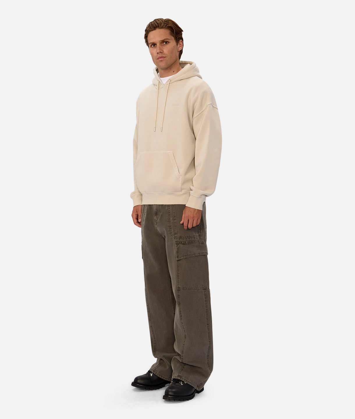 Premium Del Sur Washed Hoodie for Men & Women - Soft Cotton Blend, Relaxed Fit, Fog Color - Perfect for Casual Wear, Outdoor Activities & Loungewear