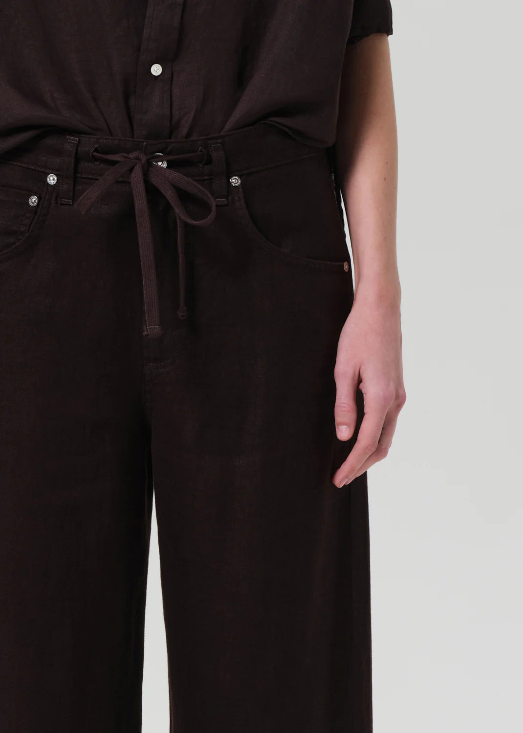 Brynn Drawstring Linen Pants for Women - Comfortable Summer Casual Trousers with Elastic Waist - Perfect for Travel, Beach, and Everyday Wear