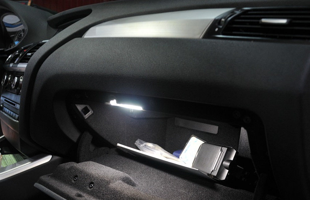 2W White Full LED Glove Box Light Assembly Compatible with VW MK4 Golf Jetta Bora Beetle - Bright Interior Lighting for Night Driving & Easy Access