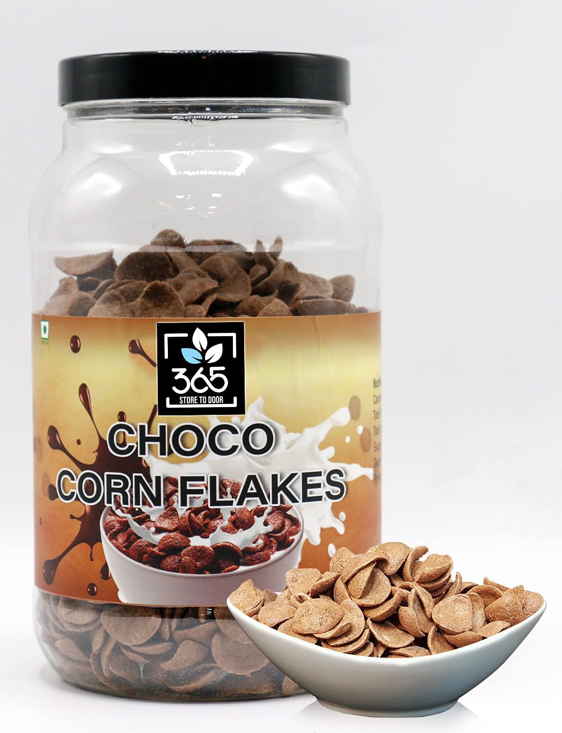 Crunchy Choco Corn Flakes Cereal - 500g & 1000g Bulk Pack | High Protein Multigrain Breakfast Cereal with Calcium | Vitamin Enriched Healthy Snacks for Kids & Adults | Perfect for Morning Meals, Afternoon Snacks and On-the-Go Nutrition