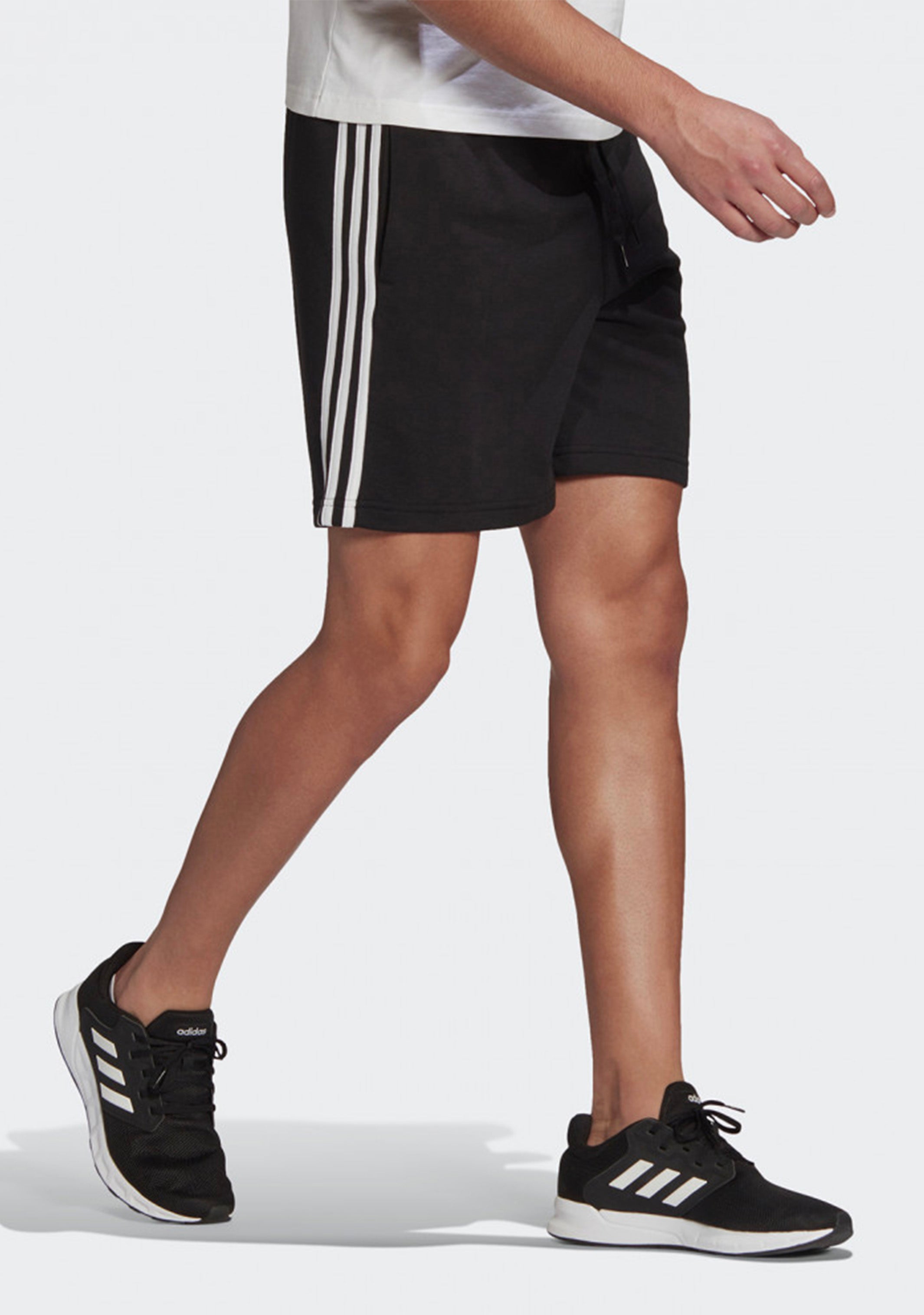Adidas Men's Essentials French Terry 3-Stripes Athletic Shorts - Gym, Running, Casual Wear & Lounge Comfort