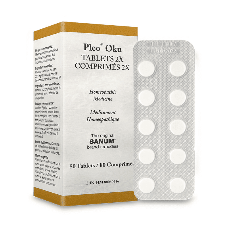 Biomed Pleo Oku (Okoubasan) Homeopathic Detox Tablets - 80 Tabs for Liver Support & Immune Boost | Natural Remedy for Hangover, Detox & Wellness