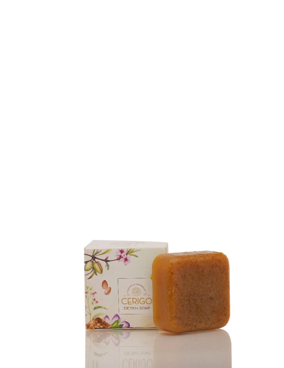 CERIGO Detan Bar 60g - Natural Soap for Skin Brightening & Tan Removal - Perfect for Post-Sun Care & Daily Skincare Routine